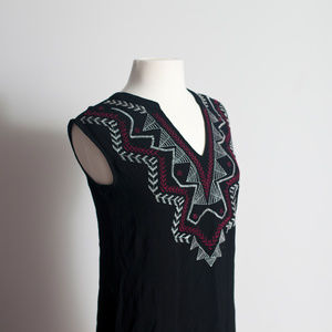 Xhilaration black aztec dress NWOT Medium